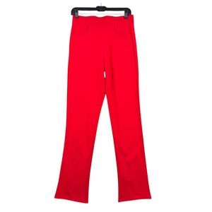 VIV Collection Pull-On Stretch Pants Womens M Rayon Nylon Red